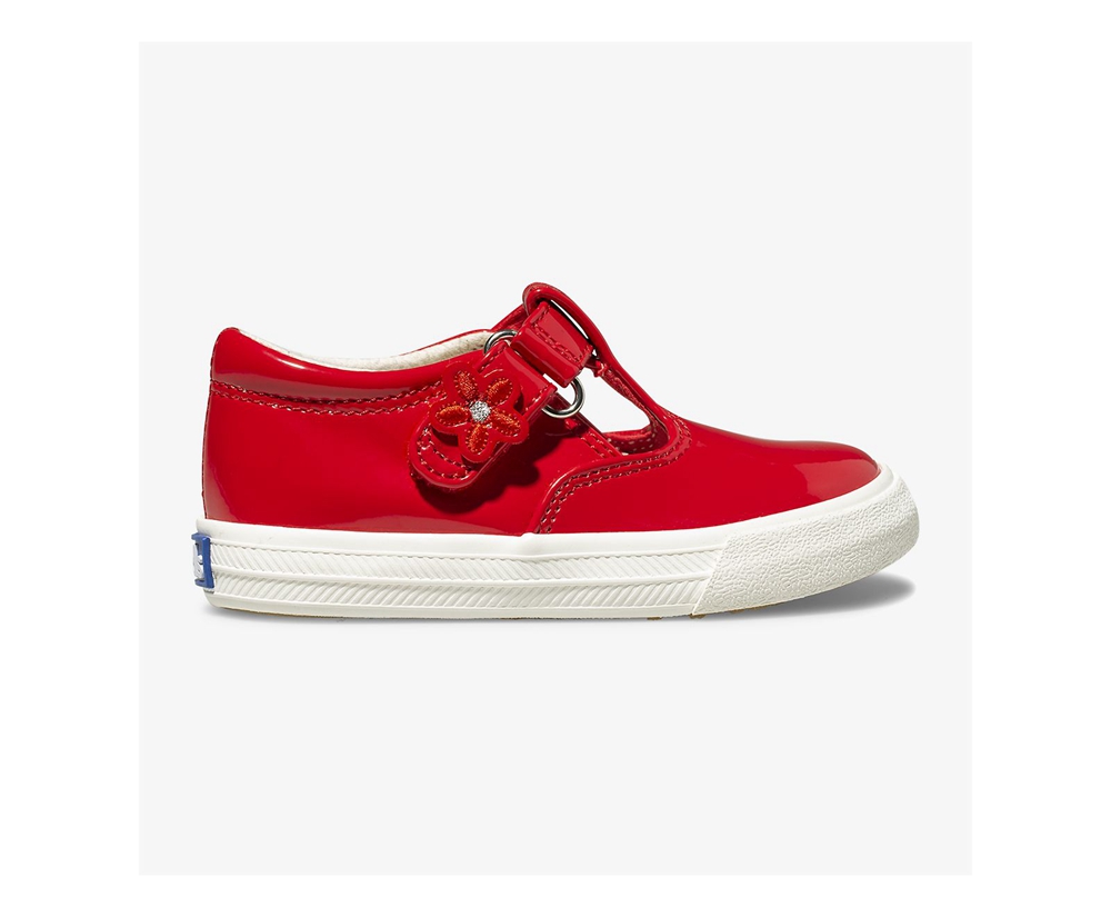 Slip Ons Keds Niña Rojos - Daphne Patent - 3541-VDLXO